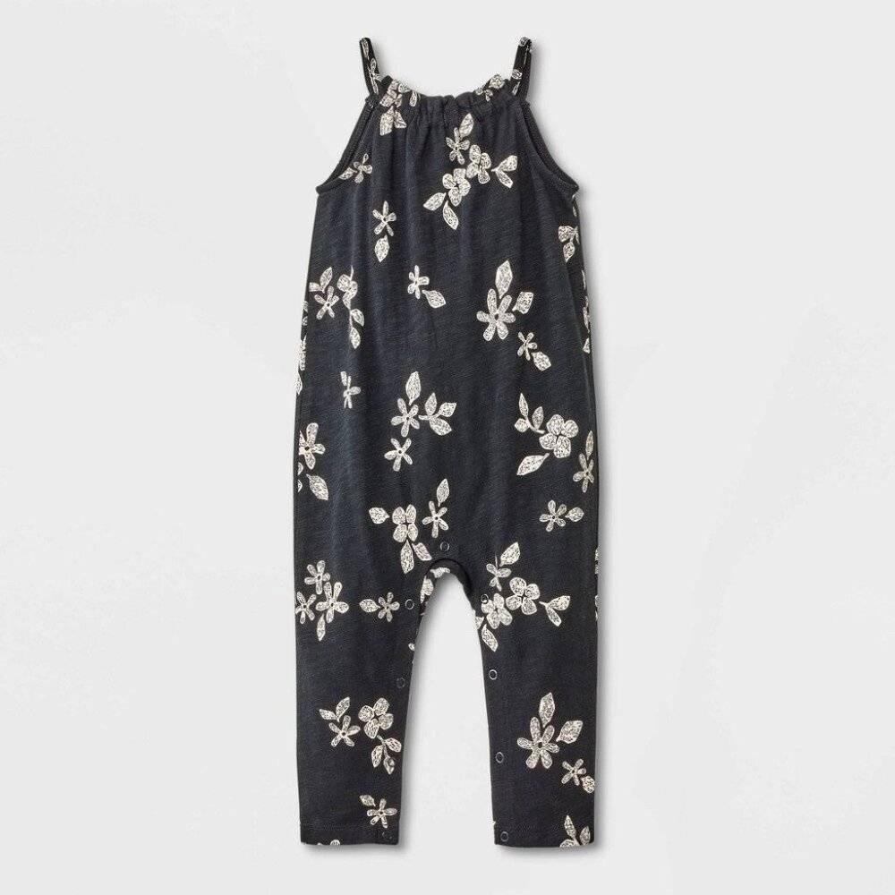 Cat & Jack Baby Girls' Black Romper - Size Newborn, NWT